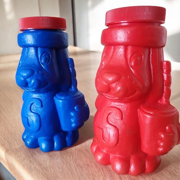 Vintage 1970’s Slush Puppies Collectible Plastic Dog Cups with Lids & Straws - Picture 2 of 16